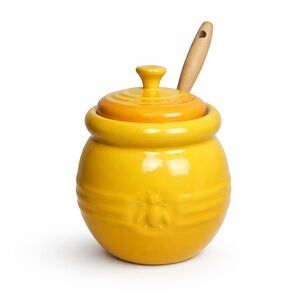 Le Creuset Yellow Honey Pot with Dipper